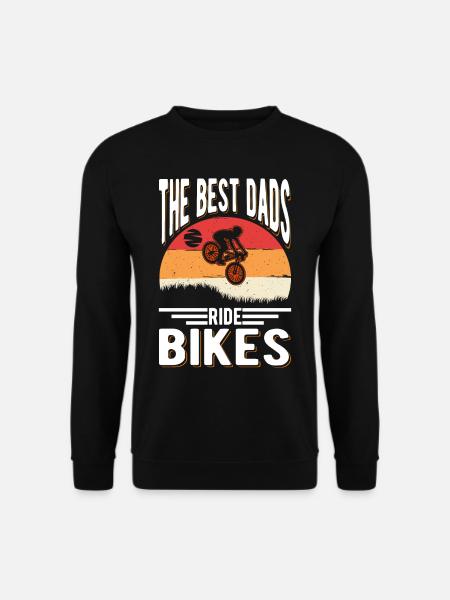 Fahrrad Vater Fahrradtour Papa Radfahrer - Unisex Pullover - Schwarz