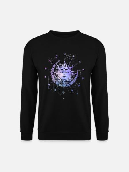 Spirituelle magische Sonne okkultes Magie Symbol - Unisex Pullover - Schwarz