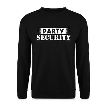 Party Security Security Security Guard - Unisex Sweatshirt - black - Front - Alina (178cm) & Michal (187cm)