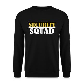 Security Squad Security Security Bouncer - Unisex Sweatshirt - black - Front - Alina (178cm) & Michal (187cm)