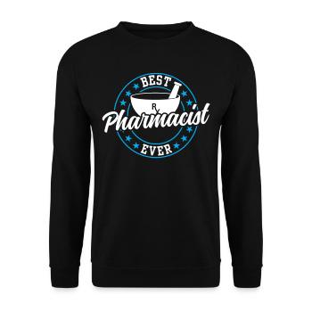 Bester Pharmazeut Aller Zeiten Pharmazie Apotheker - Unisex Pullover - Schwarz - Vorne - Alina (178cm) & Michal (187cm)