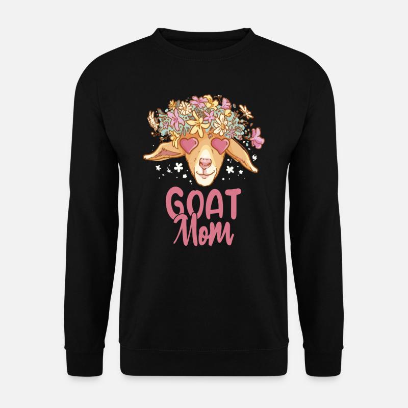 Chèvre Mère Chèvre Mère Chèvre Chèvre Domestique Chèvre - Sweat-shirt Unisexe - noir