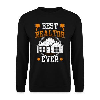 Best Real Estate Agent Of All Time Real Estate - Unisex Sweatshirt - black - Front - Alina (178cm) & Michal (187cm)