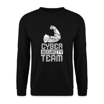 Équipe de cybersécurité Piratage Hacker Sécurité informatique - Sweat-shirt Unisexe - noir - Devant - Alina (178cm) & Michal (187cm)