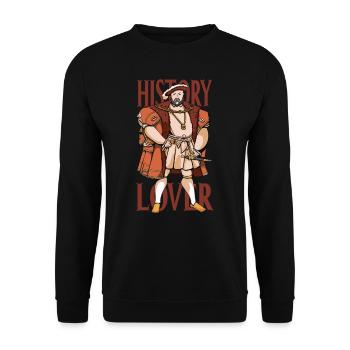 History Lovers History Profession Historian - Unisex Sweatshirt - black - Front - Alina (178cm) & Michal (187cm)