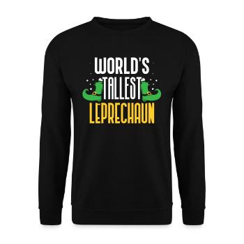 World's Largest Goblin Great Leprechaun Irish Irish - Unisex Sweatshirt - black - Front - Alina (178cm) & Michal (187cm)
