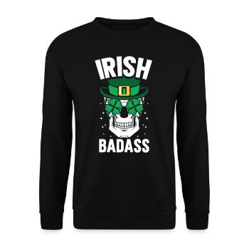 Méchant irlandais Irlande Gaélique - Sweat-shirt Unisexe - noir - Devant - Alina (178cm) & Michal (187cm)