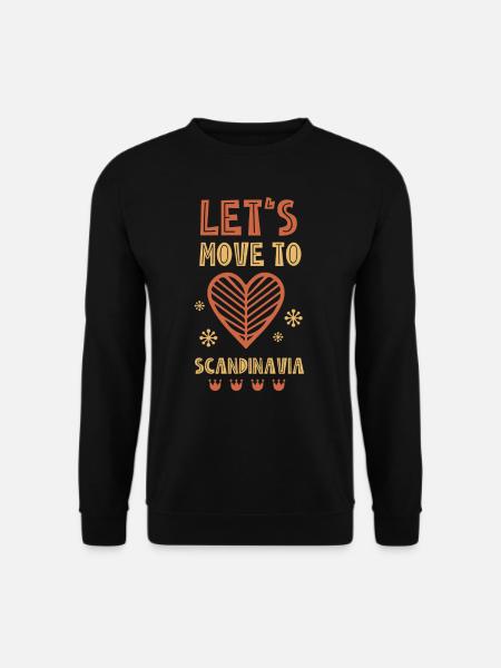 Wir Ziehen Nach Skandinavien Nordisch Skandinavier - Unisex Pullover - Schwarz