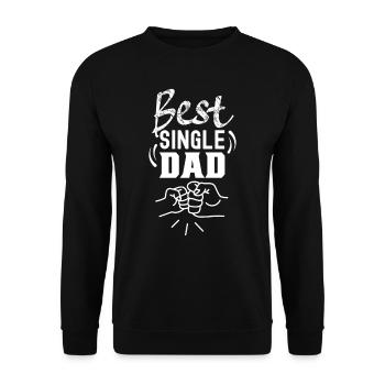 Meilleur père monoparental parent seul - Sweat-shirt Unisexe - noir - Devant - Alina (178cm) & Michal (187cm)