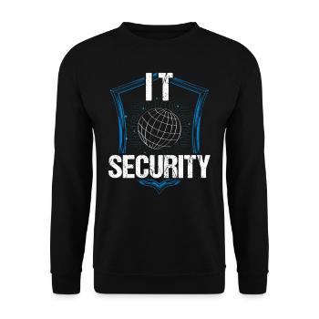 It Security Hack Hacker Hacking Cybersecurity - Unisex Sweatshirt - black - Front - Alina (178cm) & Michal (187cm)