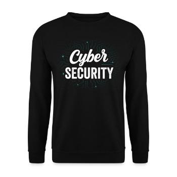Cybersecurity Hacking Hack Hacker IT Security - Unisex Sweatshirt - black - Front - Alina (178cm) & Michal (187cm)