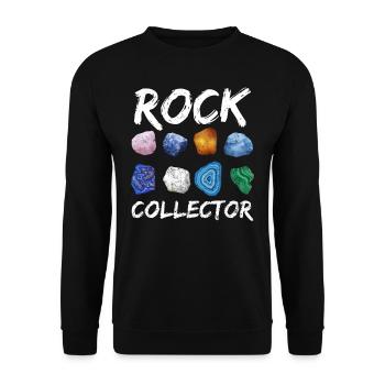 Stone Collector Geology Geology Student Geologist - Unisex Sweatshirt - black - Front - Alina (178cm) & Michal (187cm)