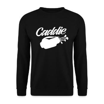 Caddie Golfer Golf Golf Profession - Unisex Sweatshirt - black - Front - Alina (178cm) & Michal (187cm)