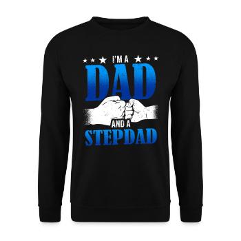 Je suis un père et un beau-père beau-père - Sweat-shirt Unisexe - noir - Devant - Alina (178cm) & Michal (187cm)