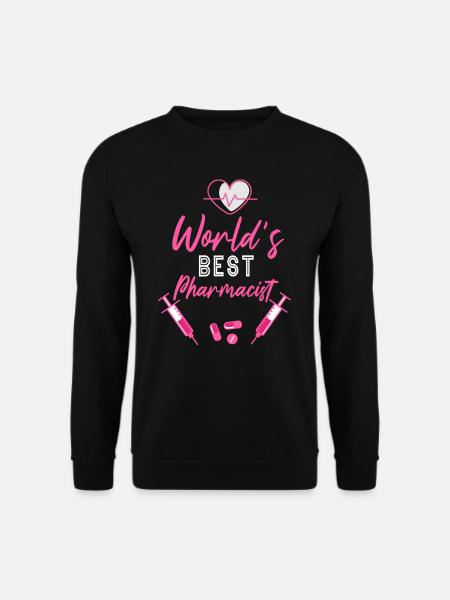 Weltbester Apotheker Pharmazeut Apotheke Beruf - Unisex Pullover - Schwarz