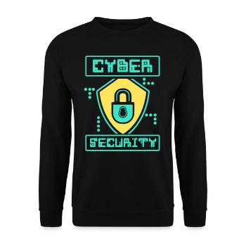 Cybersecurity Hack Hacker IT Security Hacking - Unisex Sweatshirt - black - Front - Alina (178cm) & Michal (187cm)