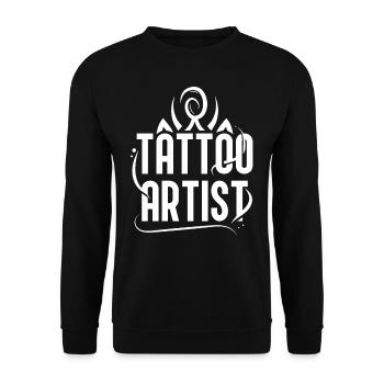 Tattoo Artist Tattoo Studio Tattoo Tattoo - Unisex Sweatshirt - black - Front - Alina (178cm) & Michal (187cm)