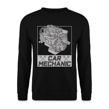 Mécanicien automobile Technicien mécatronique Profession Garage - Sweat-shirt Unisexe - noir - Devant - Alina (178cm) & Michal (187cm)