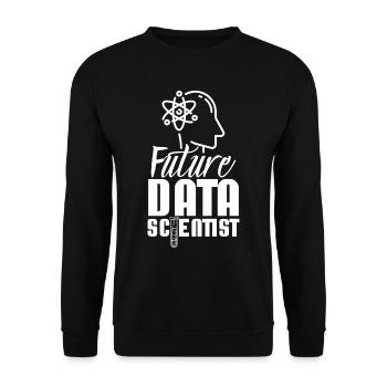 Zukünftiger Datenwissenschaftler Datenanalyst - Unisex Pullover - Schwarz - Vorne - Alina (178cm) & Michal (187cm)