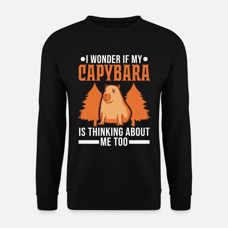 Capybara Wasserschwein Capibara - Sweat-shirt Unisexe - noir