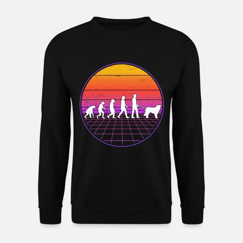 Kuvasz Evolution Rétro - Sweat-shirt Unisexe - noir