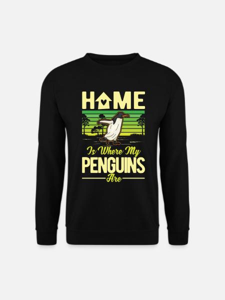 Home is where my Penguins are Pinguin - Unisex sweater - sort