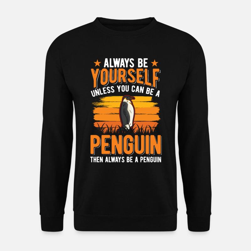 Pinguin Penguin - Unisex Pullover - Schwarz