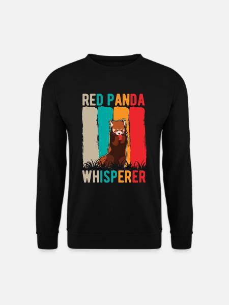 Roter Panda Flüsterer Red Panda Whisperer - Unisex Pullover - Schwarz