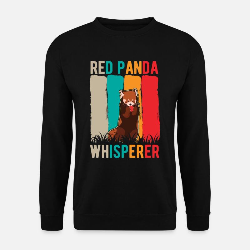 Roter Panda Flüsterer Red Panda Whisperer - Unisex Pullover - Schwarz