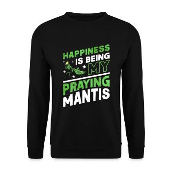 Praying Mantis Gift Mantis Mantis Mantis Fangschrecke - Unisex Sweatshirt - black - Front - Alina (178cm) & Michal (187cm)
