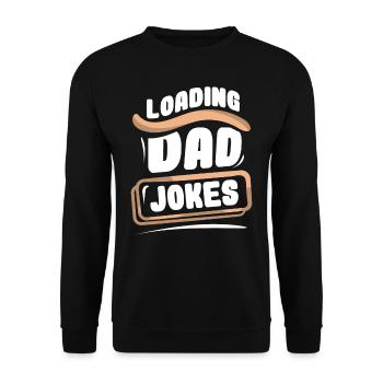 Papa Blague Papa Blague Père Blagues - Sweat-shirt Unisexe - noir - Devant - Alina (178cm) & Michal (187cm)