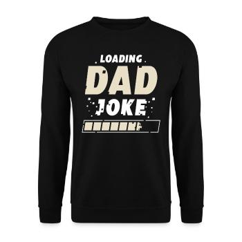 Papa Blague Papa Blague Blague Père - Sweat-shirt Unisexe - noir - Devant - Alina (178cm) & Michal (187cm)
