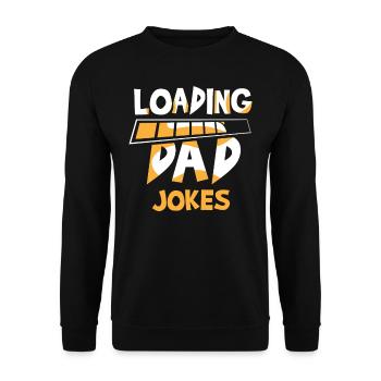 Papa Witz Dad Joke Vater Jokes - Unisex Pullover - Schwarz - Vorne - Alina (178cm) & Michal (187cm)