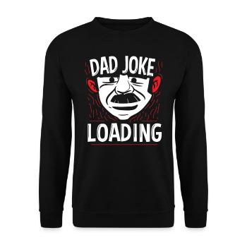 Papa Blague Papa Blague Blague Père - Sweat-shirt Unisexe - noir - Devant - Alina (178cm) & Michal (187cm)