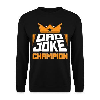 Papa Blague Papa Blague Blague Père - Sweat-shirt Unisexe - noir - Devant - Alina (178cm) & Michal (187cm)