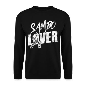 Sambo Lovers Martial Arts Training Martial Arts - Unisex Sweatshirt - black - Front - Alina (178cm) & Michal (187cm)