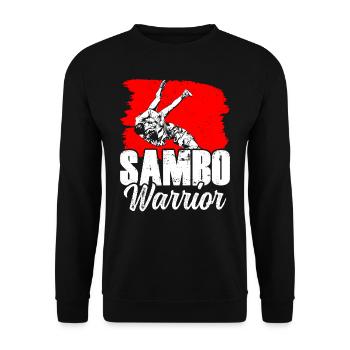 Sambo Warrior Martial Arts Training Martial Arts - Unisex Sweatshirt - black - Front - Alina (178cm) & Michal (187cm)