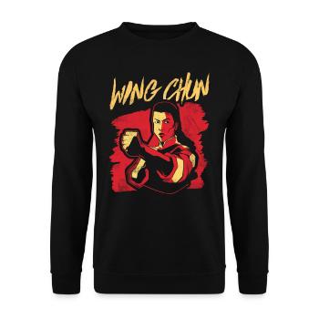 Wing Chun Trainer Martial Arts Martial Arts Training - Unisex Sweatshirt - black - Front - Alina (178cm) & Michal (187cm)