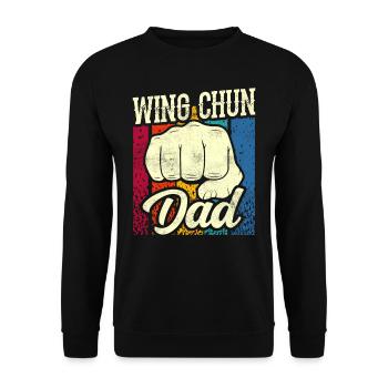 Wing Chun Papa Martial Arts Trainer Martial Arts - Unisex Sweatshirt - black - Front - Alina (178cm) & Michal (187cm)