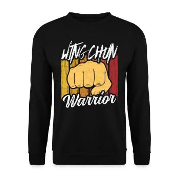 Wing Chun Warrior Martial Arts Trainer Martial Arts - Unisex Sweatshirt - black - Front - Alina (178cm) & Michal (187cm)