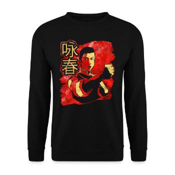 Wing Chun Martial Arts Training Martial Arts Trainer - Unisex Sweatshirt - black - Front - Alina (178cm) & Michal (187cm)