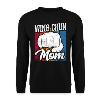 Wing Chun Mama Trainer Martial Arts Martial Arts - Unisex Sweatshirt - black - Front - Alina (178cm) & Michal (187cm)