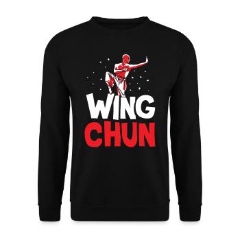 Wing Chun Training Martial Arts Trainer Martial Arts - Unisex Sweatshirt - black - Front - Alina (178cm) & Michal (187cm)