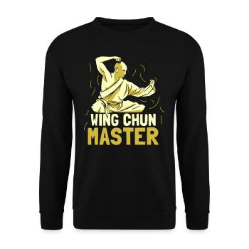 Wing Chun Master Trainer Martial Arts Martial Arts - Unisex Sweatshirt - black - Front - Alina (178cm) & Michal (187cm)
