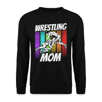 Lutte Mama Ringer Ringen Lutteur Ringkampf - Sweat-shirt Unisexe - noir - Devant - Alina (178cm) & Michal (187cm)