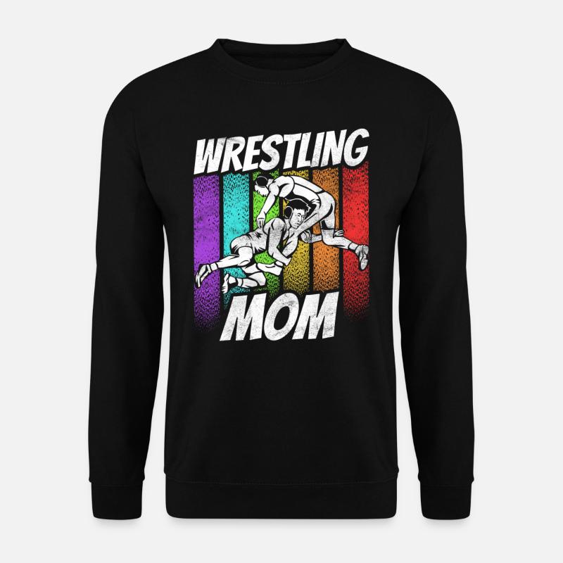 Wrestling Mama Ringer Ringen Wrestler Ringkampf - Unisex Pullover - Schwarz