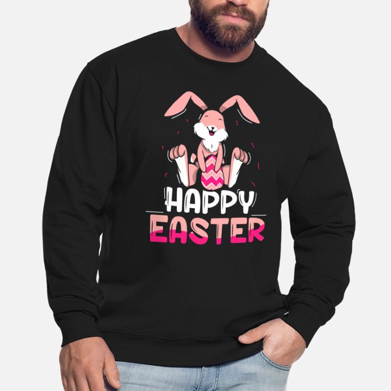 Joyeuses Pâques Dictons Easter Easter Egg Lapin de Pâques Sweat-shirt Unisexe