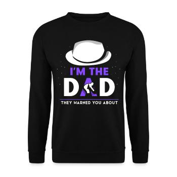 Je suis le Père dont ils vous ont mis en garde - Sweat-shirt Unisexe - noir - Devant - Alina (178cm) & Michal (187cm)