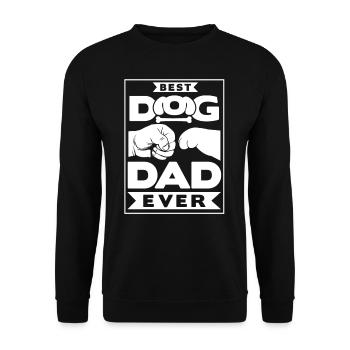 Best Dog Dad Ever Dog Dad Dad - Unisex Sweatshirt - black - Front - Alina (178cm) & Michal (187cm)