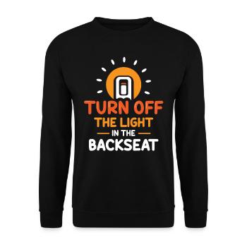 Éteins la lumière sur le siège arrière Papa Papa - Sweat-shirt Unisexe - noir - Devant - Alina (178cm) & Michal (187cm)